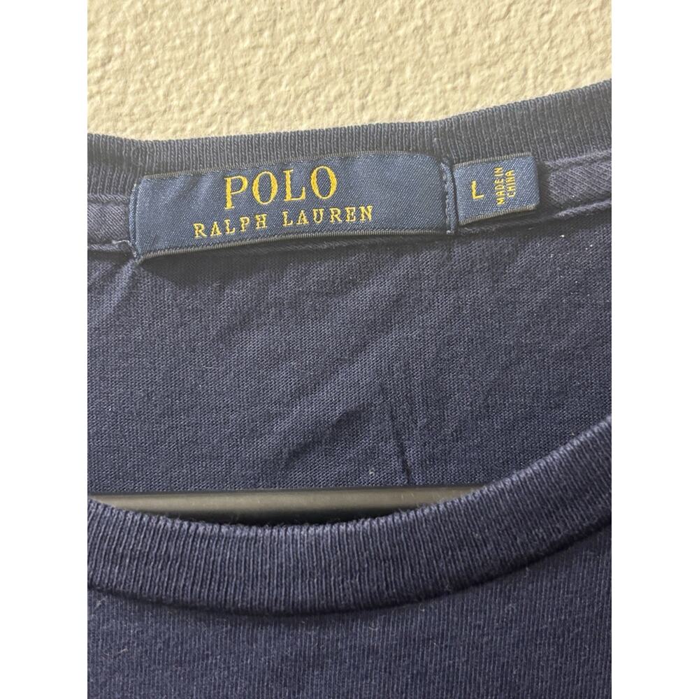 Ralph Lauren Shirt Womens Large Blue Volunteers Big Pony Graphic Tee T-Shirt - Picture 6 of 11